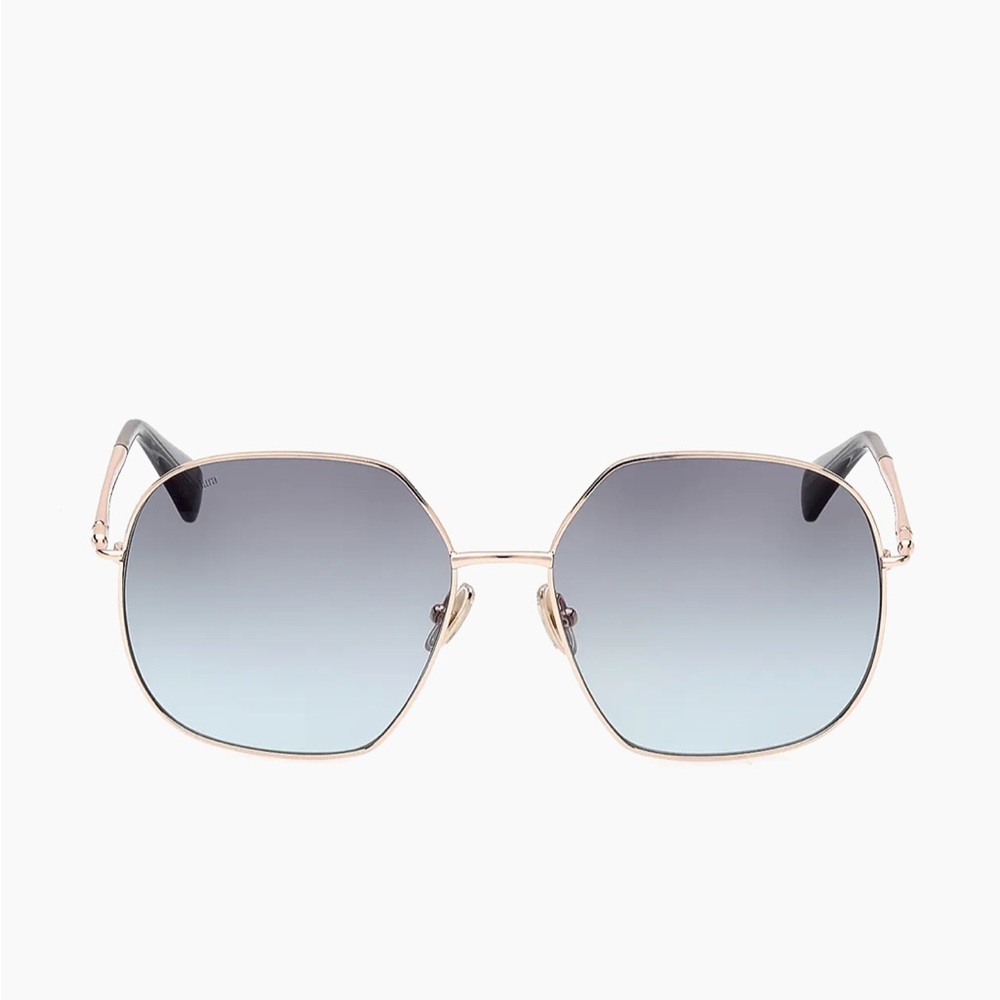 NWT MaxMara Geometric Sunglasses - Rose Gold